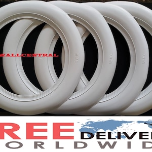 13&quot;x3&#39;&#39; Wide Whitewall Portawall Rubber ring Flap Side wall Topper tire insert trim 4pcs.Free Shipping
