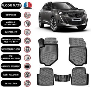 Peugeot Boxer 1994-2006 Van Floor Mats Carpet Tailored Fit 1 Piece Set Anti Slip