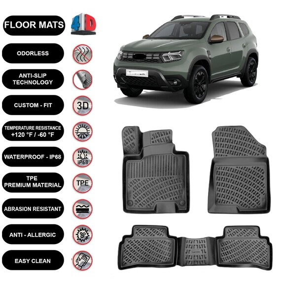 Protège Passages De Roues Et Portes Compatible for Dacia Duster