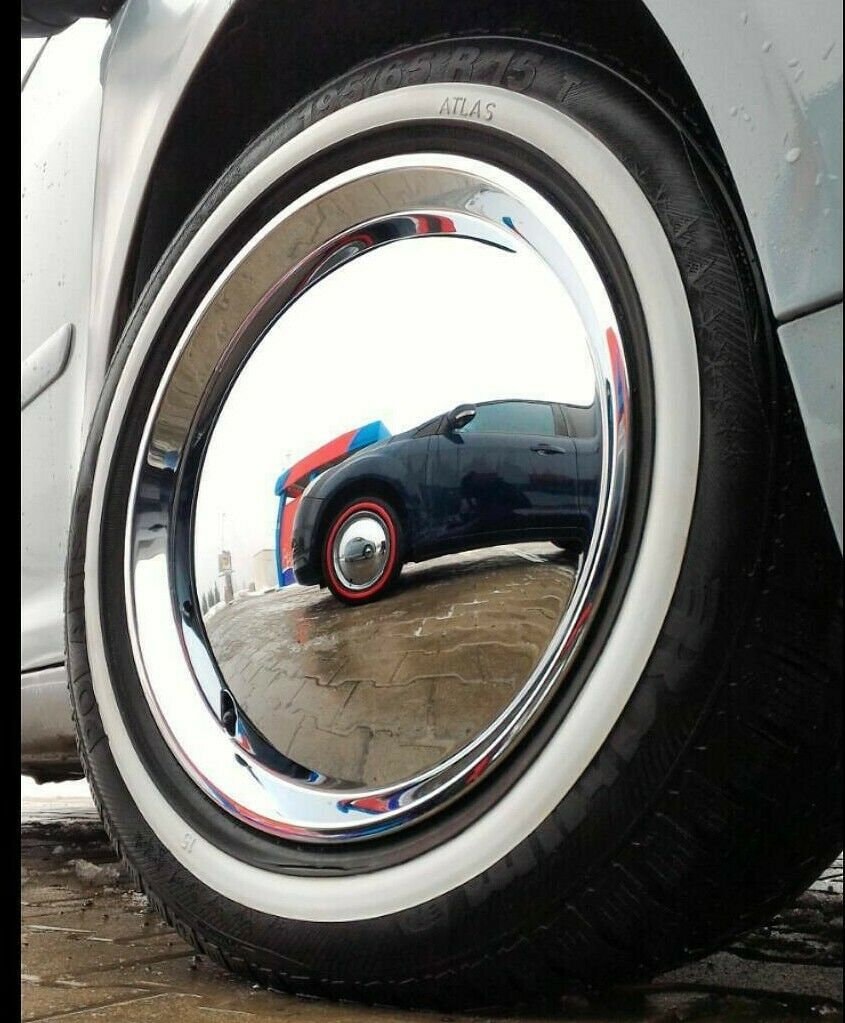 Atlas 16 Inch Portawall Black White Wall Tire Trim Insert Set Etsy