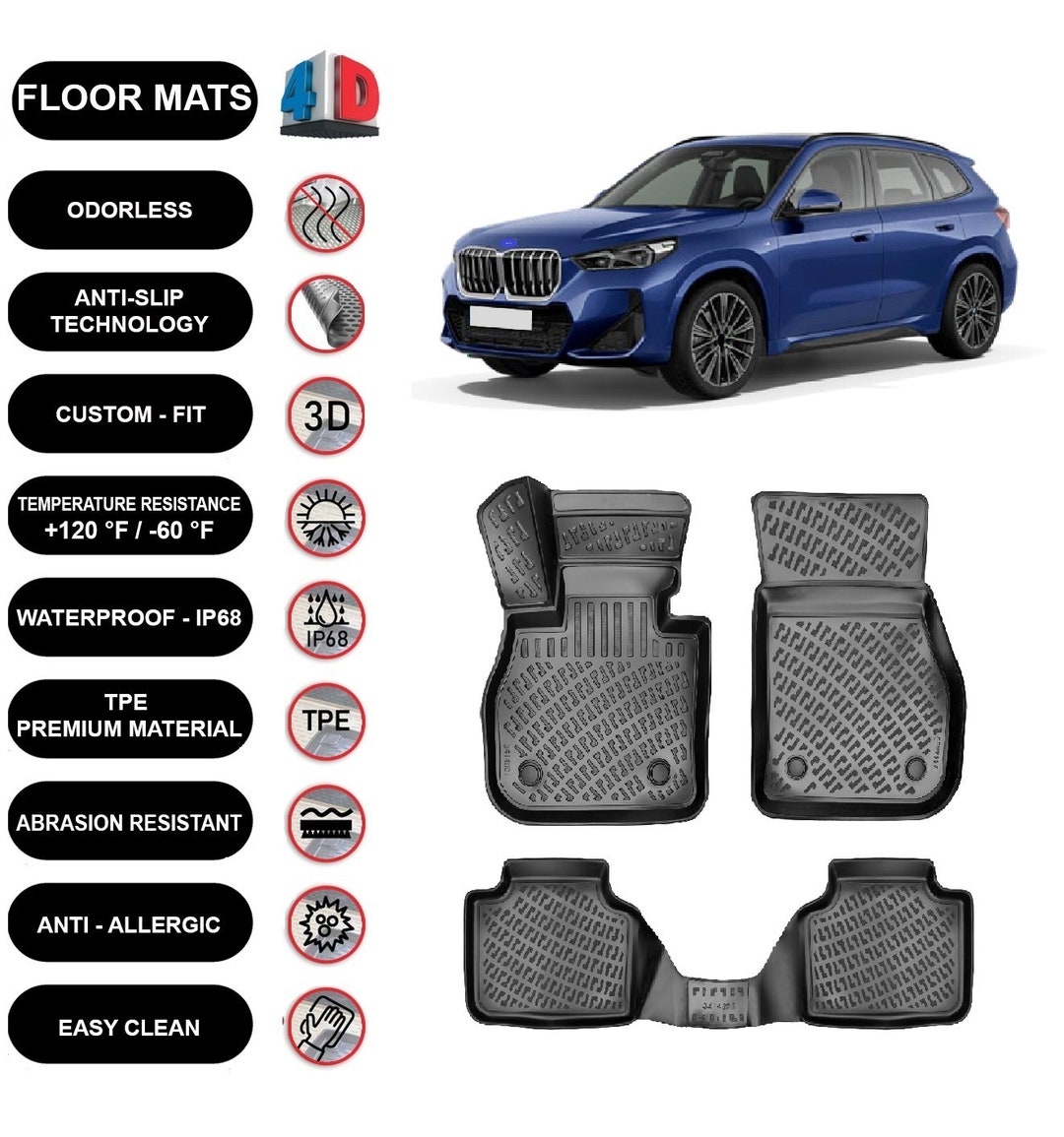 Bmw x1 floor mats 2020 discount