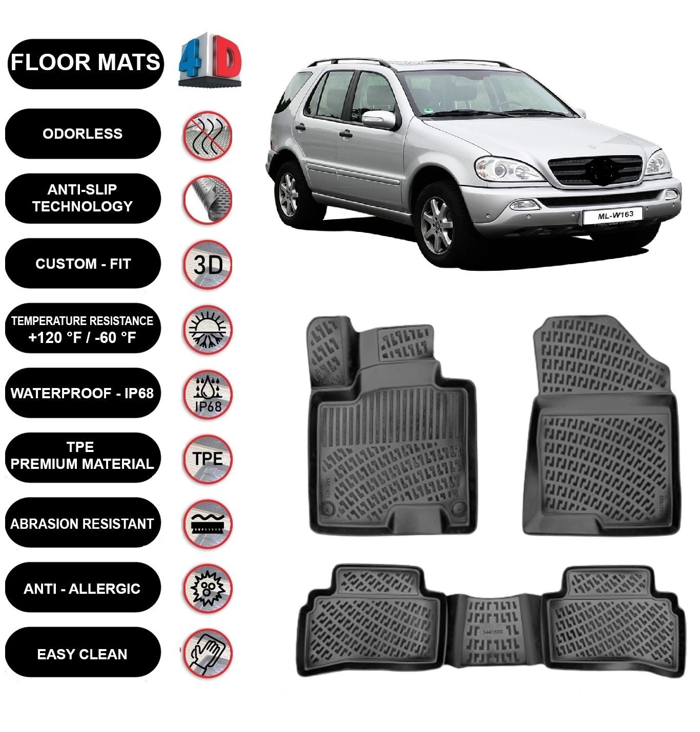 Mercedes ml floor mats deals