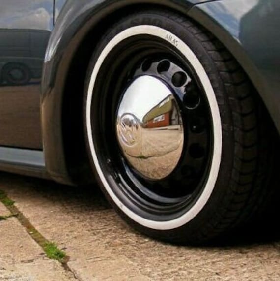 ATLAS 4 New ! Portawalls 15 Add-on White Wall Tire Insert Trim SET OF 4 - UK
