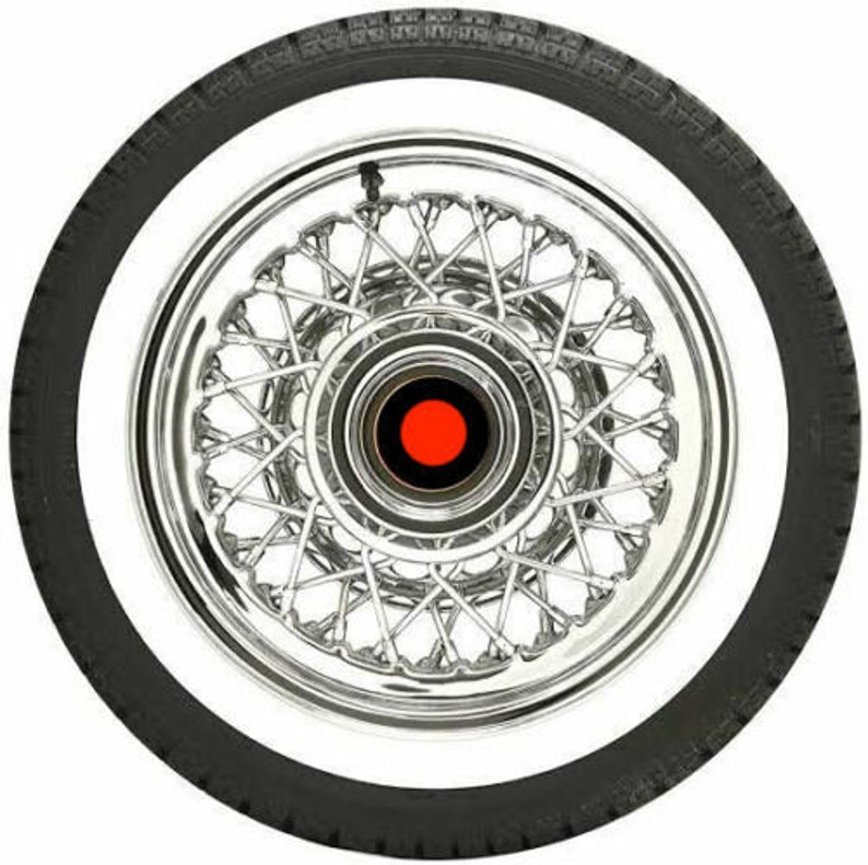 Firestone Tire Style 17'' White Walls Tire Insert Trim Portowallsset