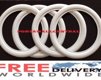 20&quot; inch White Wall Portawall Tire insert trim set of 4 Flapper Sidewall