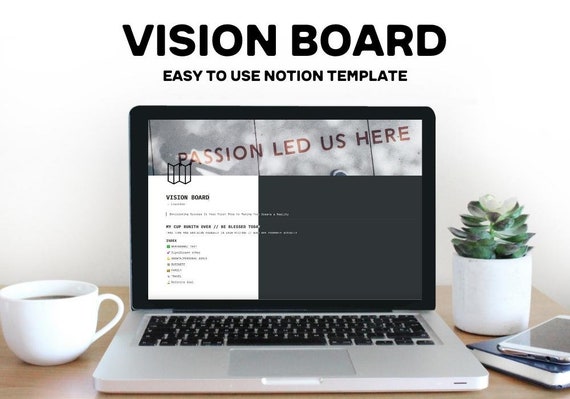 Vision Board // Notion Template // Improve Your Life 