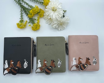 Embroidered Raccoon Wallet – Cute Animal Friends
