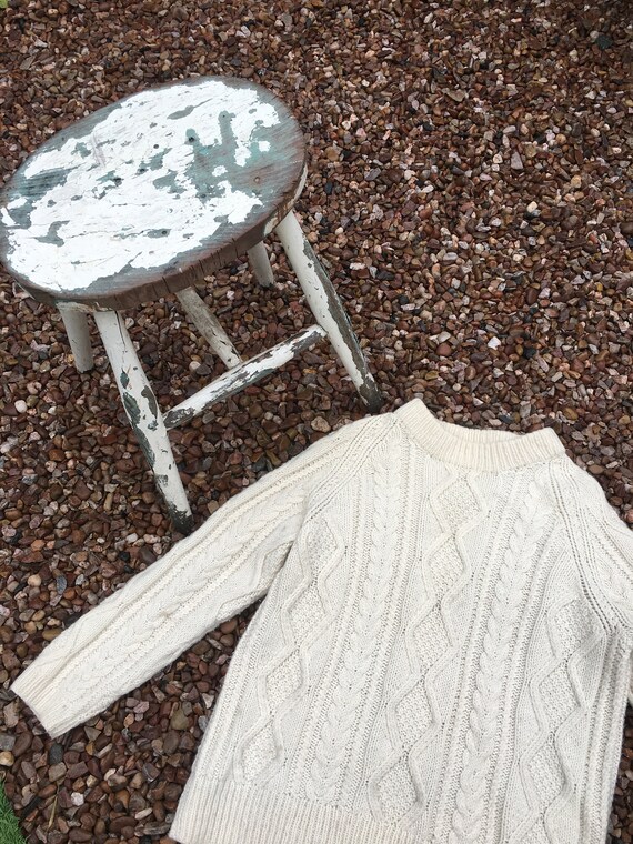 Aran knit vintage jumper