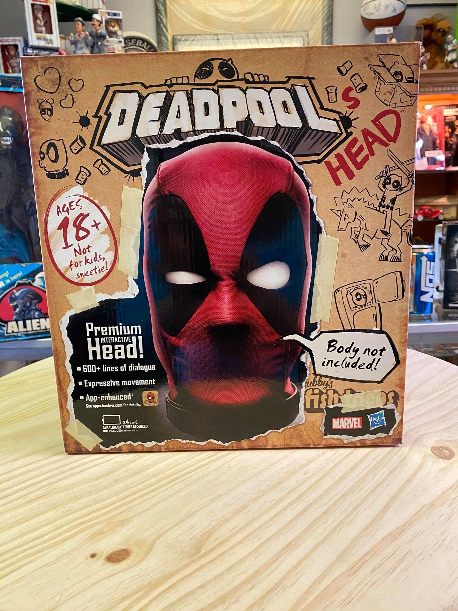 deadpool head that talks