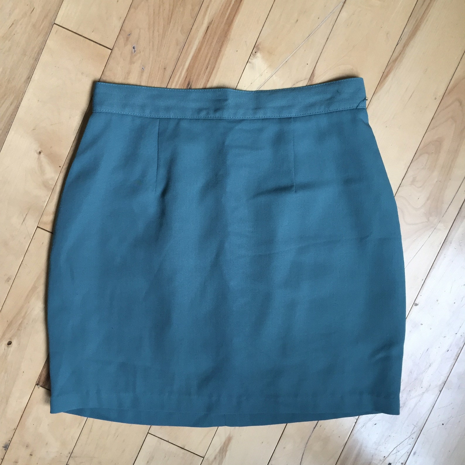 90s Vintage Dark Seafoam Green Skirt Size 9 see | Etsy