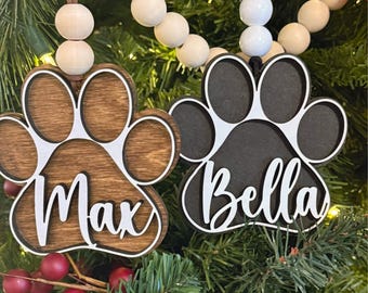 Personalized Dog Ornament| Stocking Name Tag for Pet