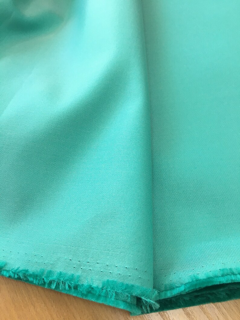 Light Turquoise standing pure silk fabric Taffeta wedding 50x140cm High quality couture fabric