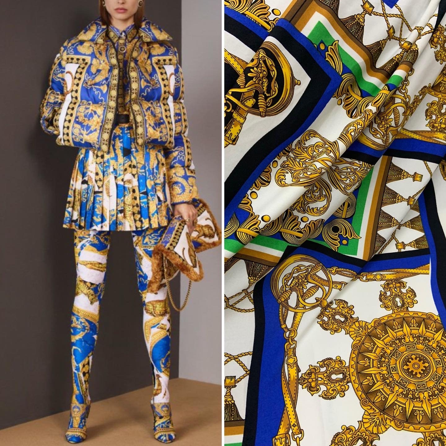 Gucci silk fabric by the yard hotsell