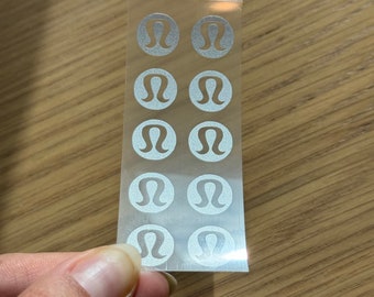 Lululemon Inspired Iron-Ons 0.5” (10 pack)