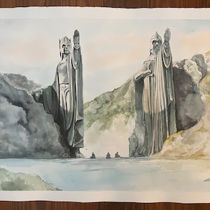Impression Statues d&#39;Argonath