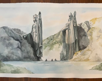Stampa delle statue di Argonath