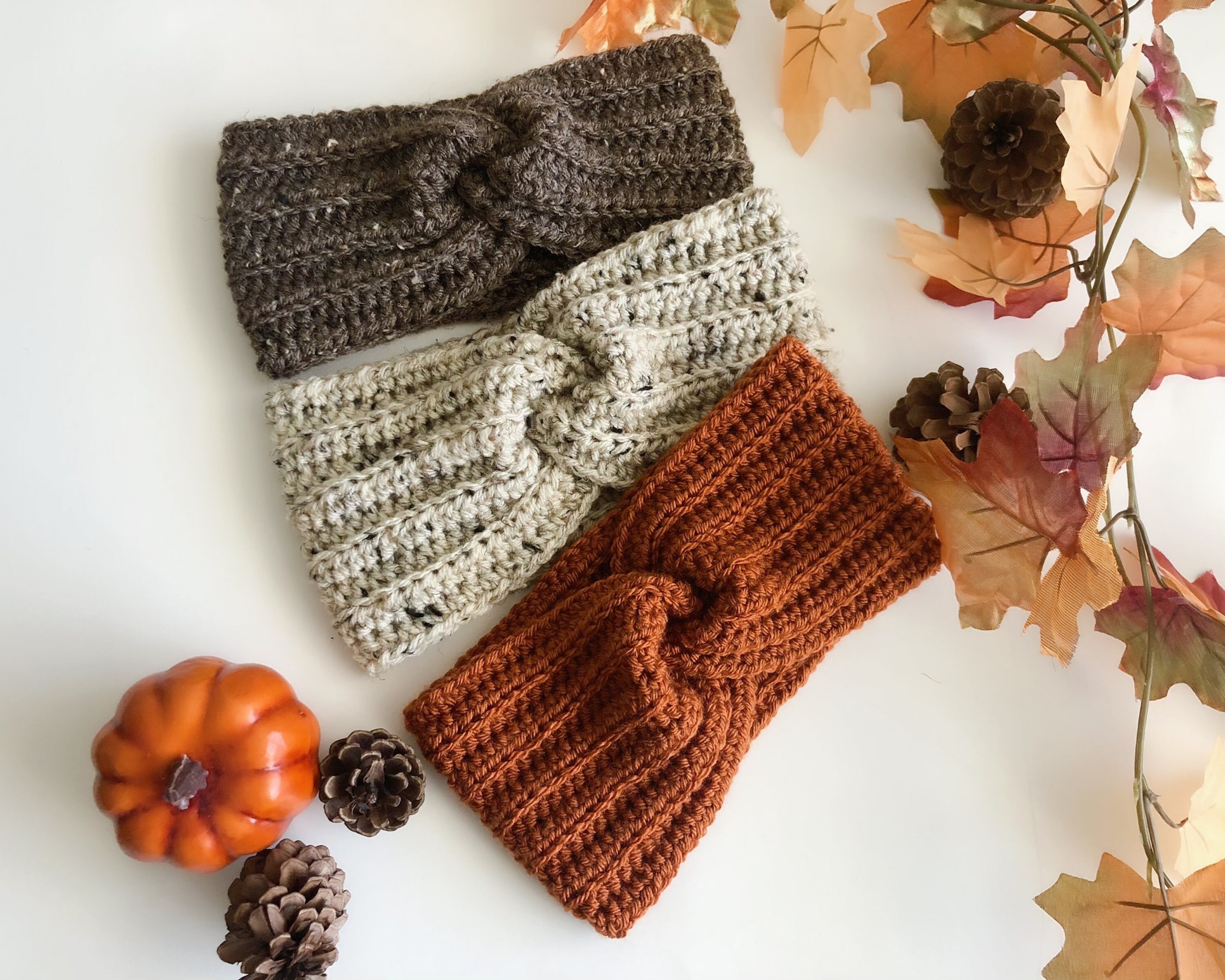 Crochet Twisted Ear warmer, Winter Headband, Turban, Girls, Women, Ne…