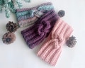 Ear Warmer, Twisted Crochet Headband, Winter Headband, Turban, Girls, Women, Newborn to Adult Headband, Hair Accessory