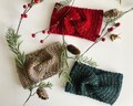 Twisted Ear Warmer, Headband Chunky, Crochet Winter Headband, Turban, Girls, Women, Newborn to Adult, Hair Accessory