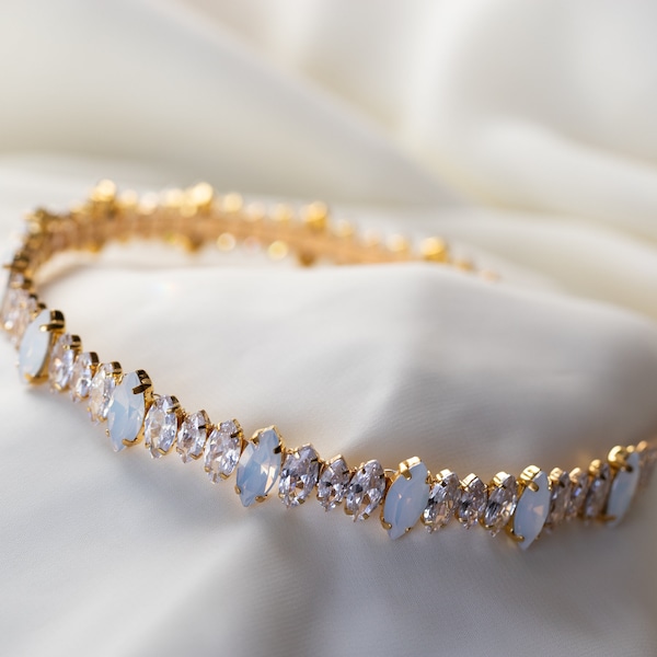 Bridal Hair Jewelry Vintage Tiara Crown Zircon Pearl Headband Headpiece For Brides Princess Queen Hairband Wedding Accessories