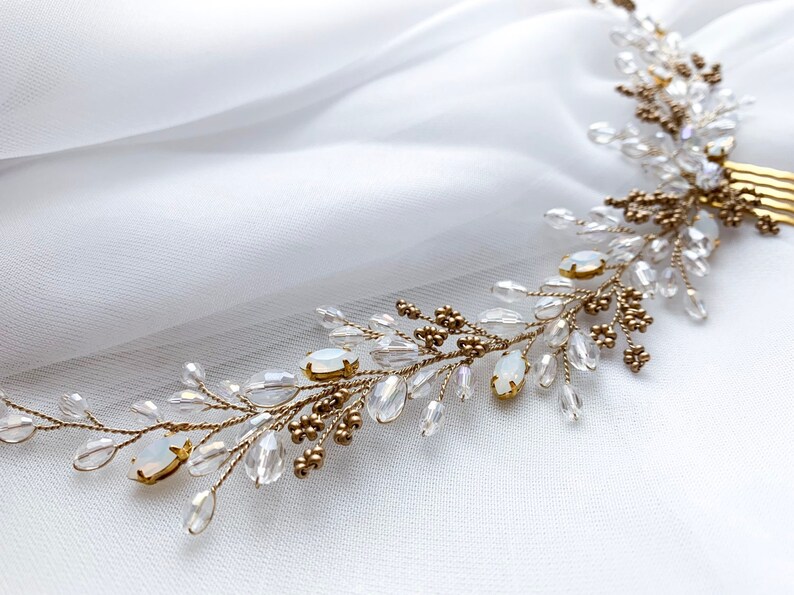 Diadema De Cristal Brillante Tilo Barroco Bohemio Para Mujer, Tiara