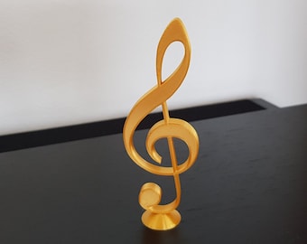 3D printed Treble Clef Toy,House Decor, Piano Decor, Desk Decor