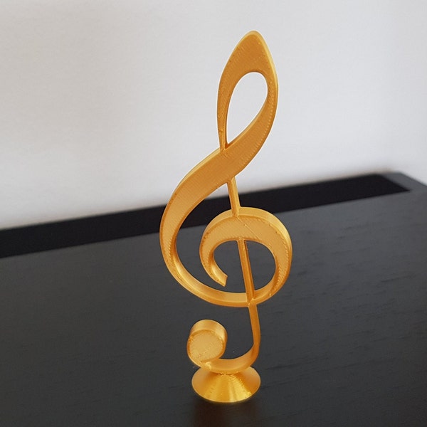 3D printed Treble Clef Toy,House Decor, Piano Decor, Desk Decor