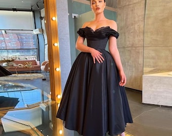 mid length evening dresses with sleeves