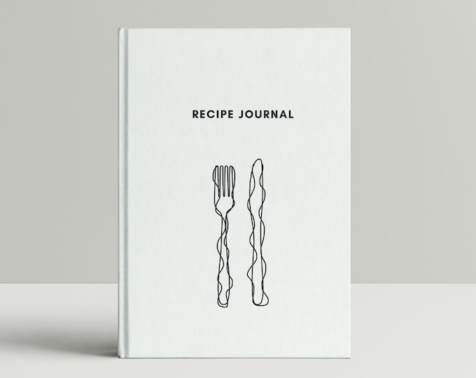 Recipe Journal, Blank Book For Own Recipes, Baking Log, Recipe Planner, Gift For Mother