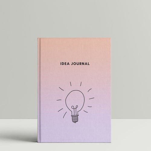 Idea Journal - Hardcover, Encouraging Gift, New Job, Business Journal, Inspiration Notebook