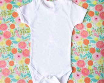 Spring Floral Onesie Mockup