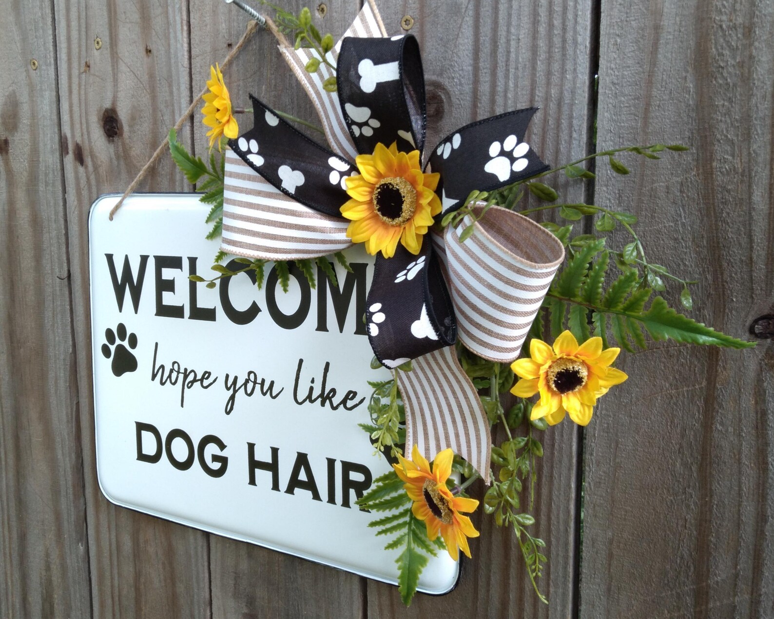 Door Hanger Funny Dog Door Decor Dog Lover Gift Etsy
