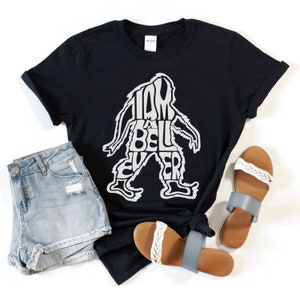 Bigfoot Shirt, Sasquatch T-Shirt, Funny Big Foot Shirts, Hiking Shirts, Mountain Yeti Graphic Shirts, Cool Camping