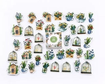45 pcs purple aesthetic stickers tumblr sticker pack feminist etsy