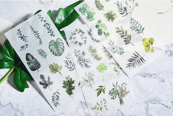 Aesthetic Washi Flake Stickers, Stationery