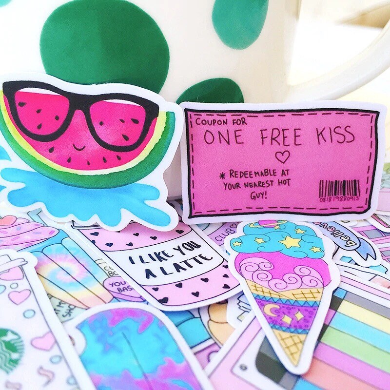 31pcs pink aesthetic stickers tumblr sticker pack feminist etsy canada
