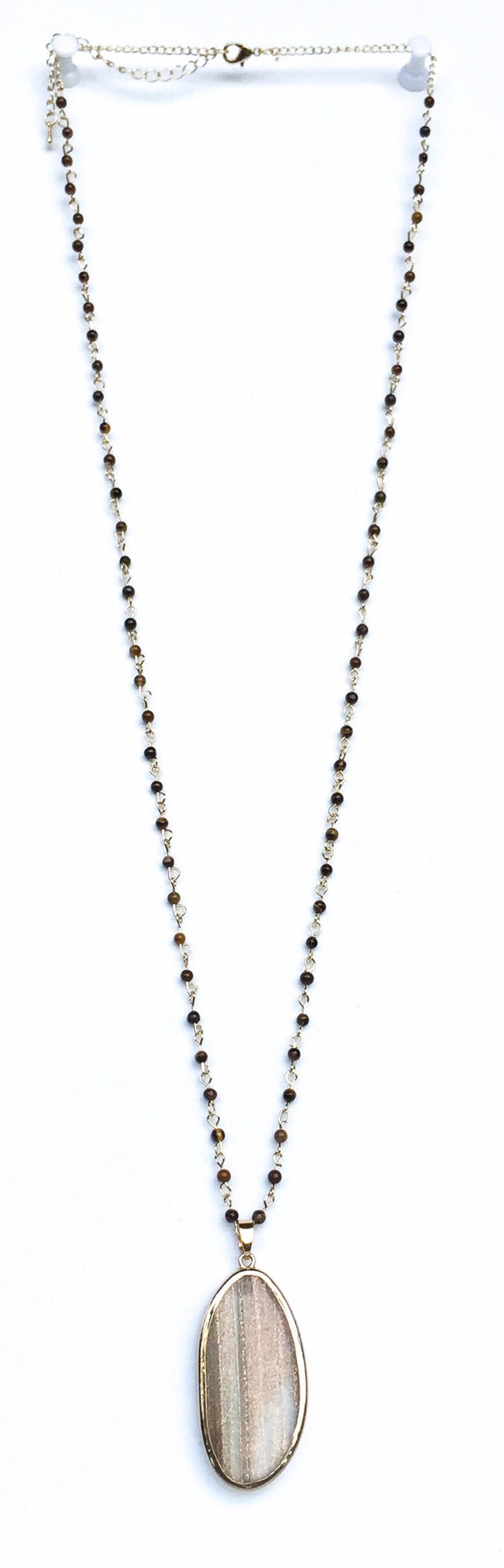 Glittery Glass Pendant Necklace Etsy