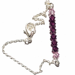 Purple Swarovski Crystal Bracelet