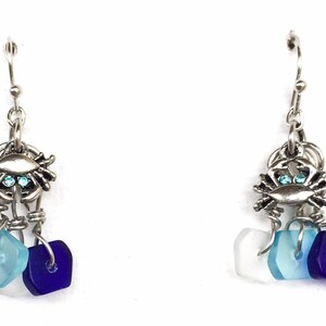 Crab Earrings - Zodiac Cancer Symbol Earrings