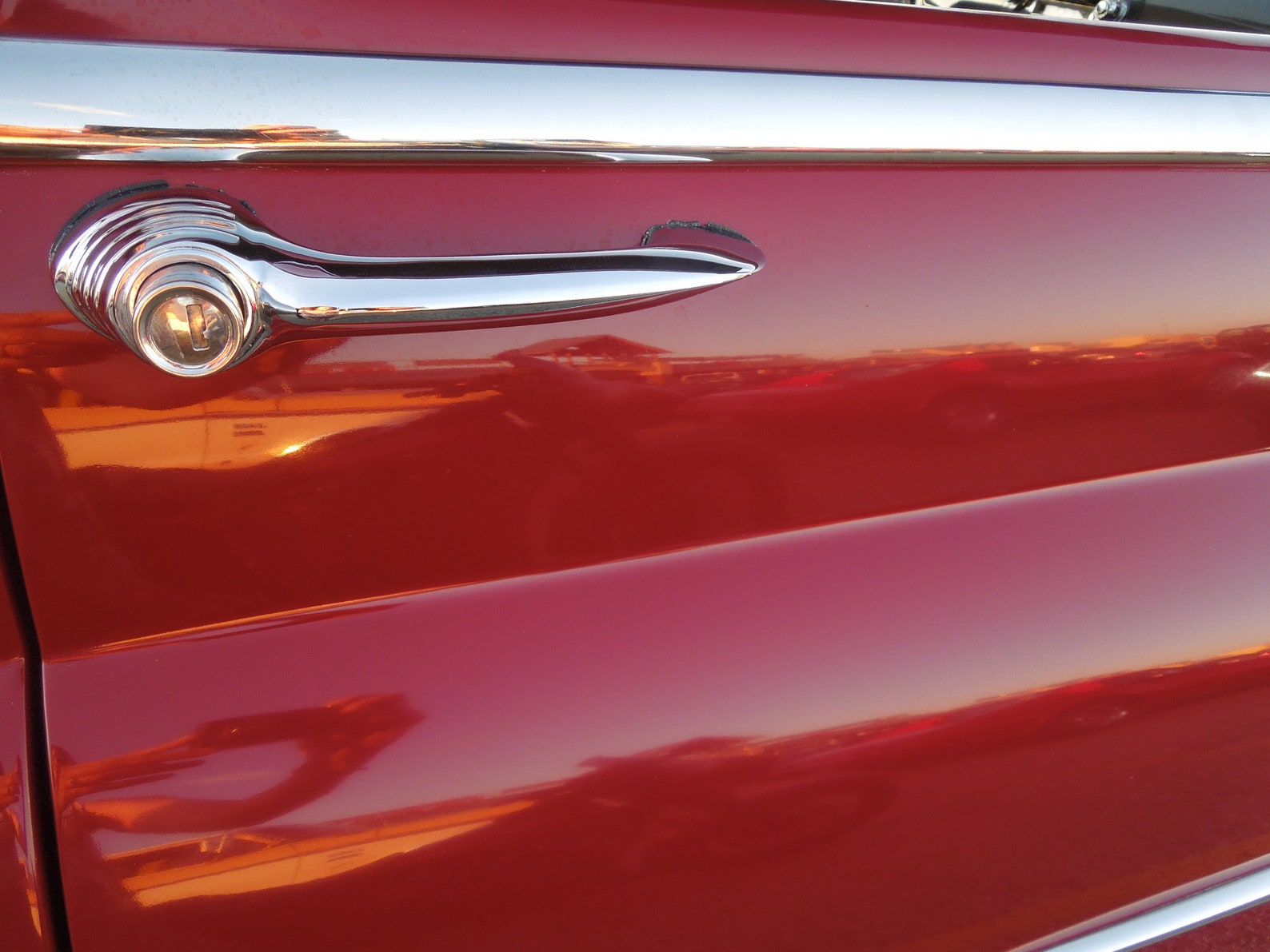 Red Car Door Canvas Wall Art Print | Etsy