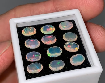12 piece Ethiopian opal gemstone set