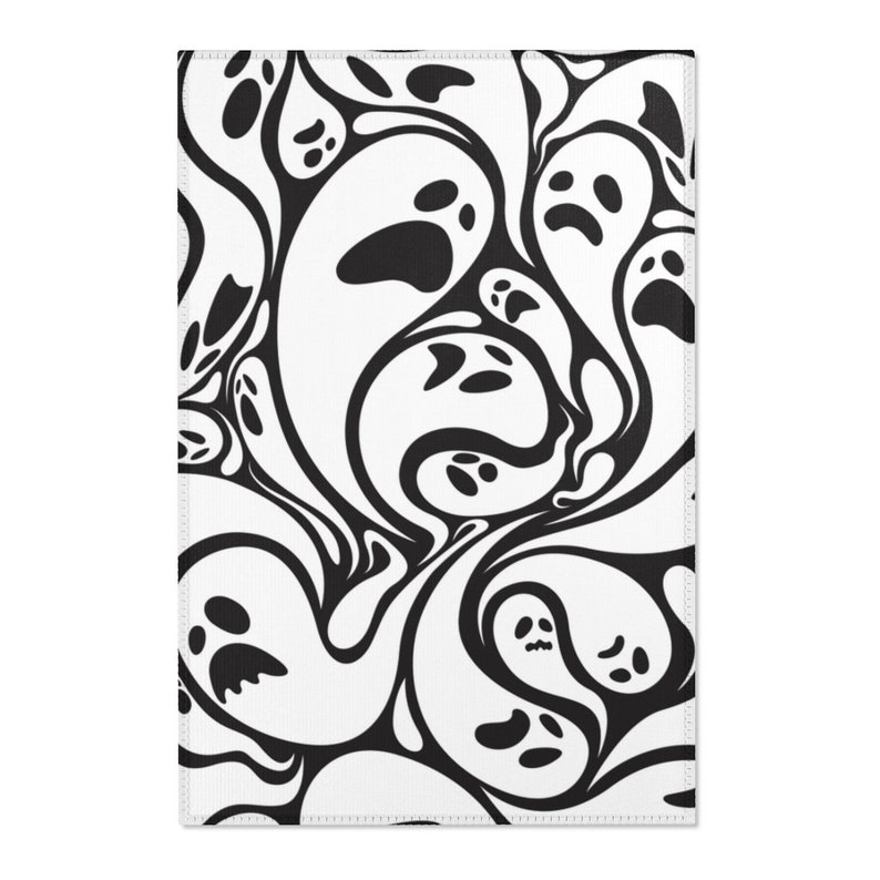 Ghost Area Rug Spooky Decor Halloween Decor Halloween Etsy