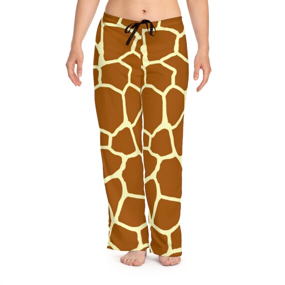 women's giraffe pajama pants
