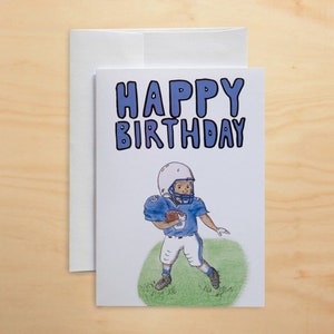 Carte de voeux de football de joyeux anniversaire - carte d’anniversaire pour le fils - carte-cadeau - carte d’anniversaire pour le garçon