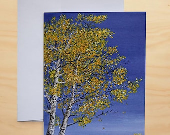 ASPENS Greeting Card - For Nature Lovers - For Tree Huggers - Great Gift Card - All Occasion Greeting Card - One of a Kind Greeting Card!!!!