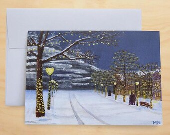 Sale! 50% OFF Christmas In Colorado Box Set 12 Greeting Cards - Colorado Christmas Greeting Cards - Estes Park, Colorado Winter Scene