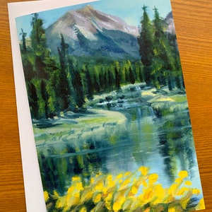 NOUVEAU! State Forest State Park, Colorado, États-Unis - Carte de vœux - Impression de peinture originale - Toutes occasions - Intérieur vierge - Carte cadeau