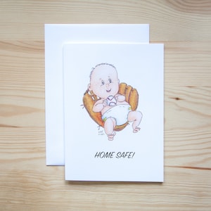 ¡Felicitaciones! - Nuevo bebé - Tarjeta de felicitación - ¡EN CASA A SALVO!
