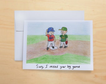 Baseball Little Leaguers  Greeting Card