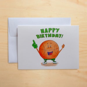 CARTE DE VUX Joyeux anniversaire BASKET-BALL